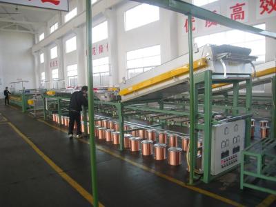 China 55Kw 40Pcs Wire Tinning Machine Inverter Control With 8 Inch Take Up Bobbin for sale