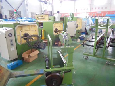 China Frame Type Copper Wire Passive Pay Off Machine Apple Green With Buncher for sale