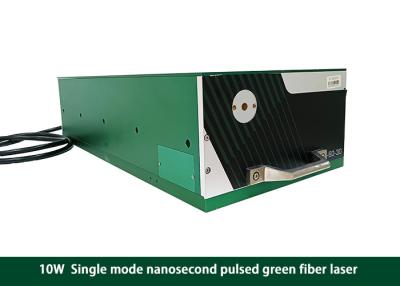 China 10W Green Fiber Laser Single Mode Nanosecond Pulsed 500KHz for sale