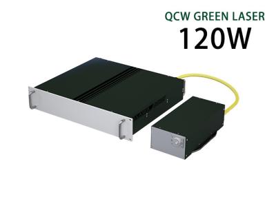 China Laser de nanosegundo QCW de modo único 120 W Laser de fibra verde à venda