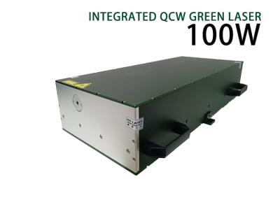China Láser de fibra QCW verde 100W Láser de fibra de nanosegundo de modo único integrado en venta