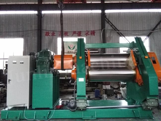 Two Roll Rubber Calender Machine side view