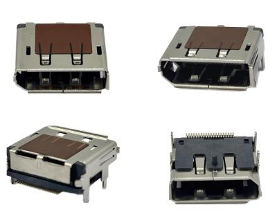 China 100V SMT USB DP Socket Connector Receptacle 4 Legs Female 5 Pin for sale