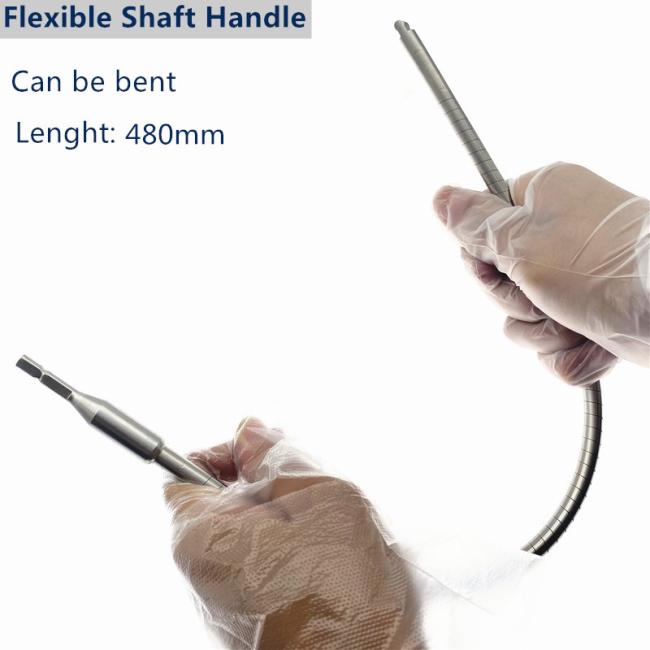 Flexible Reamer and Flexible Reamer Quick Coupling Flexible Shaft Handle Medullary Cavity Soft Expansion Hollow Reamer