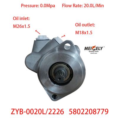 中国 ストック ウェイチャイ エンジン ステアリングポンプ 5802208779 SAIC Hongyan 販売のため