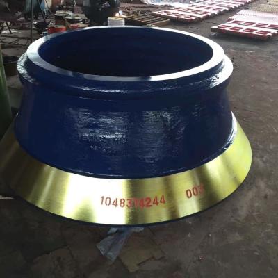 China Mn14Cr2 Mantle And Bowl Liner Cone Crusher Spares OEM ODM for sale