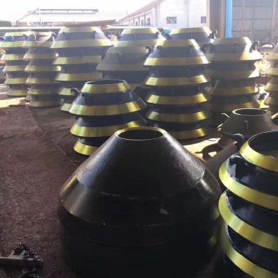 China Cement Aggregate Crusher Spare Parts Mn13Cr2 Mantle And Concave for sale