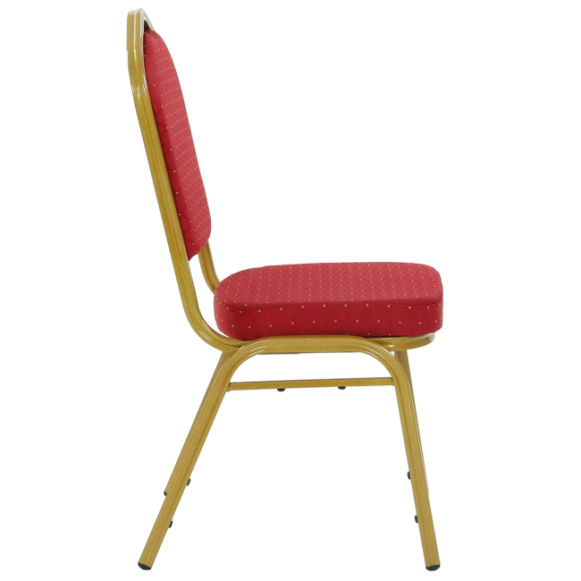 Close-up of blue banquet chair design