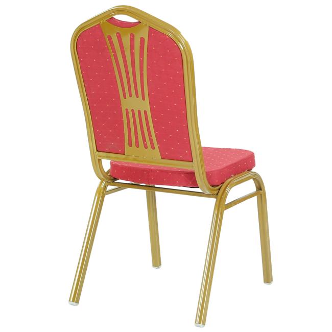 Banquet chairs arranged for wedding reception