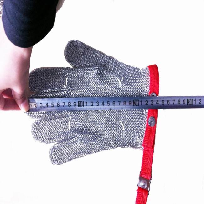 22cm Long Sleeve Chain Mail Glove Stainless Steel Mesh Glove/Long Chain Mail Gloves/ Stainless Steel Ring Gloves/Metal Mesh Glove