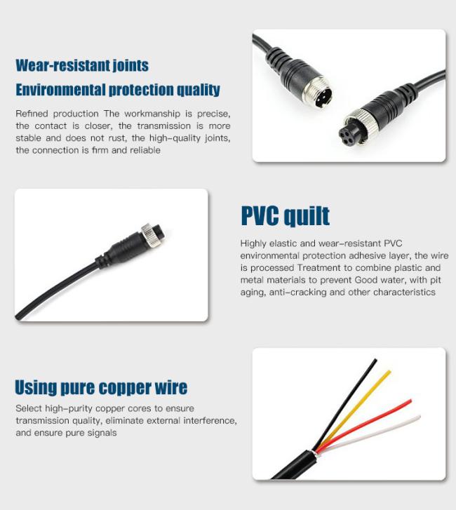 Close-up view of cable connectors and shielding details
