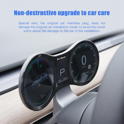 China 12.3 Inch Screen Dashboard Tesla Model 3 Model Y 1920*720 Black for sale