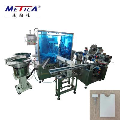 China 220V 2kw Monoblock Filling And Capping Machine Hand Sanitizer Filling Line for sale