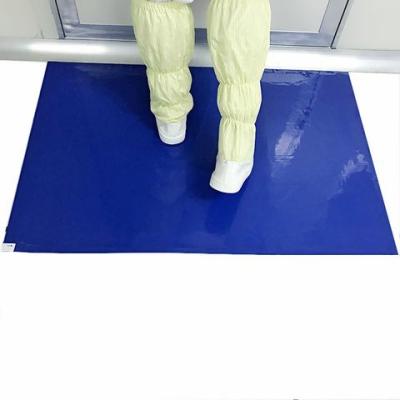 China Disposable Customized Cleanroom Sticky Mat Adhesive Basketball Floor Capture Dirt And Dust Tacky Mats for sale