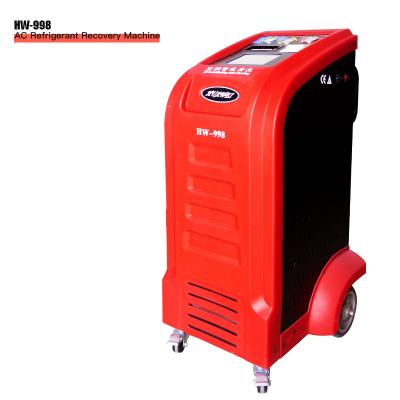 China High quality Car AC Gas Charging Machine AC Refrigerant Recovery Machine with database for sale
