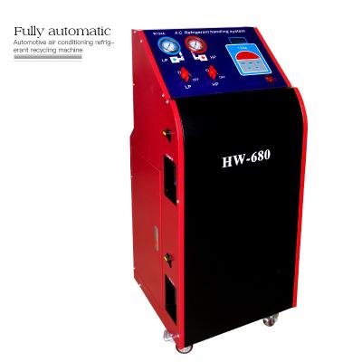 China High quality hot sale recovery & charging function AC Refrigerant Recovery Machine  car ac service station for car for sale