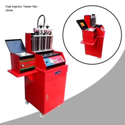 China Six Test Cylinder 50r / Min 0.6Mpa Fuel Injector Tester Machine for sale