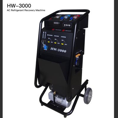 China HW-3000 AC Refrigerant Recovery Machine 3/4HP Portable Recycling Machine car ac service machine for sale