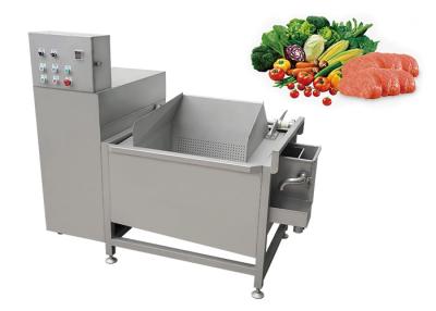 China 2.25KW Commercial Vegetable Fruit Washing Machine 500KG/H for sale