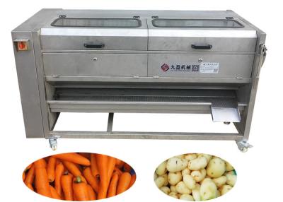 China Brush Taro Radish Carrot Sweet Potato Peeling And Washing Peeler Machine for sale