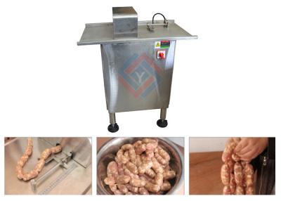 Chine Ligne simple machine d'éditeur de liens d'acier inoxydable pour attacher la saucisse semi automatique à vendre