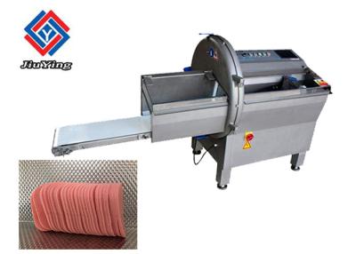 China Ham Cooked Meat Slicer Fish Processing Machine With Conveyor Adjustable for sale