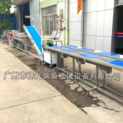 China Linha de produção de aço inoxidável da salada/vegetal industrial que inspeciona a linha de processamento à venda
