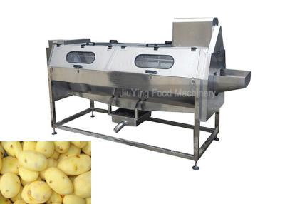 China OEM Carrot Peeler Machine / Screw Type Roller Peeling Machine For Root for sale