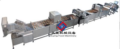 China Mushrooms Salad Processing Line / Vegetable And Fruit Washing Equipment for sale