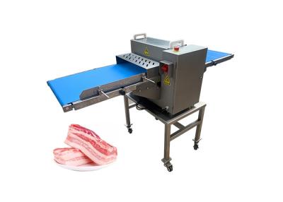 China 1.1KW Meat Processing Machine Conveyor Belt Type Fresh Chicken Meat Cutting Machine for sale