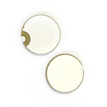 China Diameter 25mm Piezoelectric Disc , 2Mhz Round Piezoelectric Ceramic Plate for sale