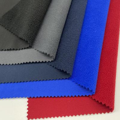 China Bonded Soft Shell Jacket Fabric 95%Polyester 5%Spandex 270gsm for sale