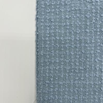 China Tejido de lana de tweed de peso medio a cuadros 100% poliéster 149CM 498GSM S08-048 en venta
