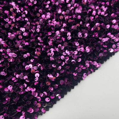 China Multicolores Sequins Bordados Tecido Tecido Fio Número M05-010 à venda