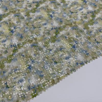China Garment 285gsm Sequins Embroidery Fabric M13-014 for sale