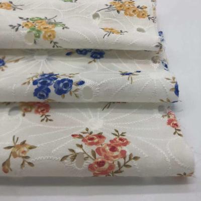 China Weave Cotton Embroidery Fabric For Garment Home Textile M04-LK022 for sale