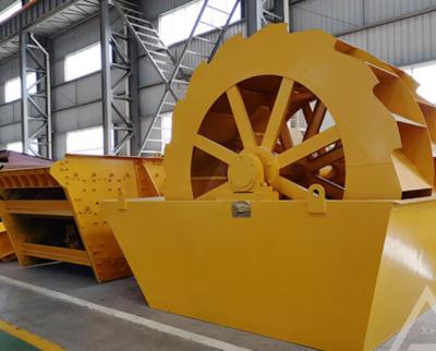 China 15Kw Vibrating Screen Machine 120 TPH Soil Clay Bucket Mobile Sand Washing Machine for sale
