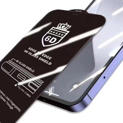 China 2021 NEW OG 6D with  anti dust  tempered glass HD Tempered Glass For iPhone 12Pro 12 promax  full glue screen protector for sale