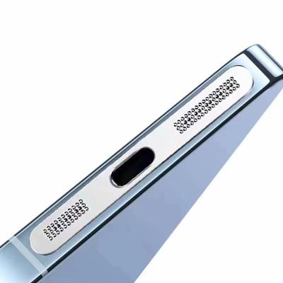 中国 Metal Dust Net Anti Dust Transparent Screen Protector For IPhone 15 13 Pro 14  Pro Max 販売のため