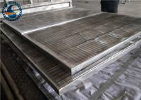 China Welded Wedge Wire Screen Panels For Coal Washer / Wheat Tooth Machine for sale