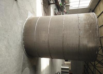 China O tamanho do entalhe cilindro giratório da tela de 1,0 milímetros lava os materiais 316L de aço inoxidável do filtro à venda