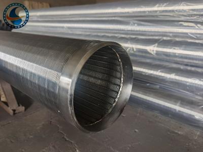 China Free Flow Vee Wire Downhole Slotted Tube Standard Construction for sale