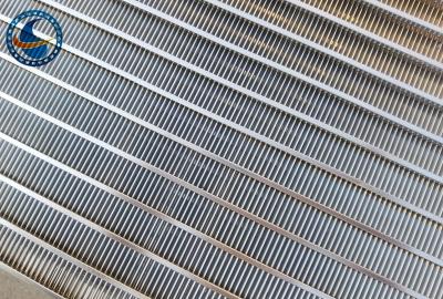China Stainless Steel Slotted Vee Wedge Wire Screen Panels Electric Resistance Welding for sale