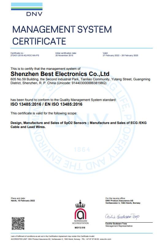 ISO13485 - Shenzhen Best Electronics Co., Ltd.