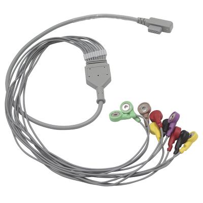 China BENEWARE Elbow Holter ECG Cable and Leadwires for sale