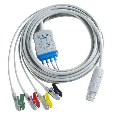 中国 Primedic Defibrillator ECGケーブルとリードワイヤ 16Pin ECG直接マシンに 4チャネルEKGケーブル 販売のため