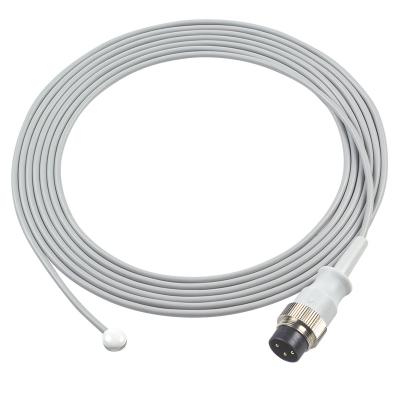 China 3pin 2.25K Temperature Probe Cable For Fanem Neonate Incubator Infant Warmer for sale