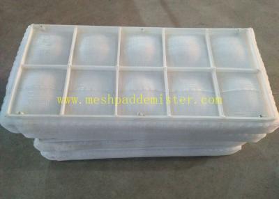 China Polypropylene PP Mesh Pad Demister Wire Mesh Plastic Mist Eliminator for sale