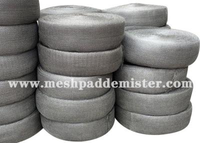 China 316L Round Wire 100mm Knitted Mesh for sale