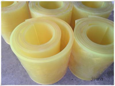 China 80 Shore A Polyurethane Rubber Sheet Natural Color PU Sheet Solvent Resistance for sale